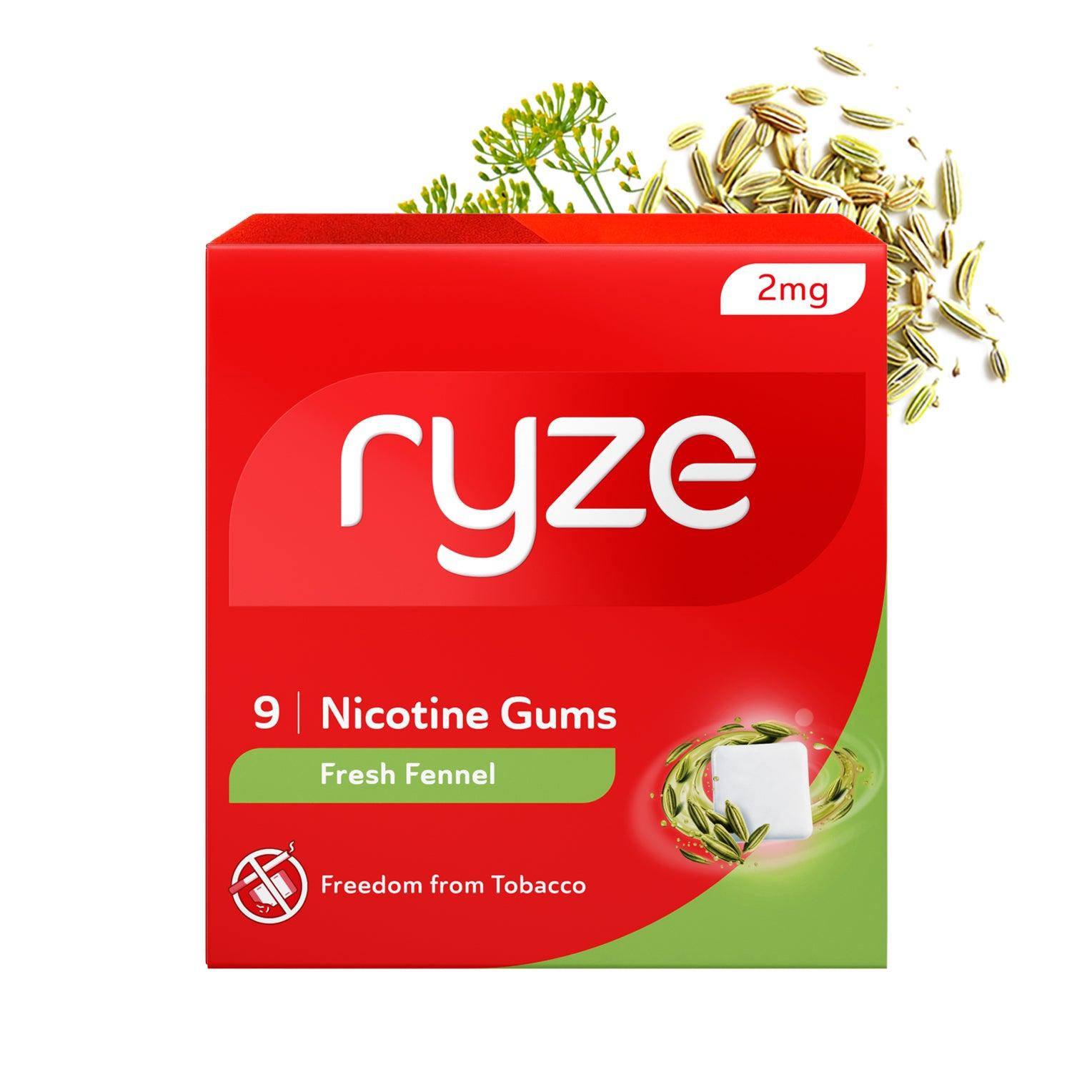 RYZE Gums -  Fresh Fennel Flavor
